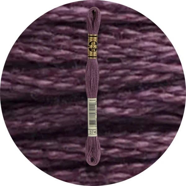 DMC Mouliné Spécial 25 Broderigarn, Ensfarvet, Blå/Lilla nuancer